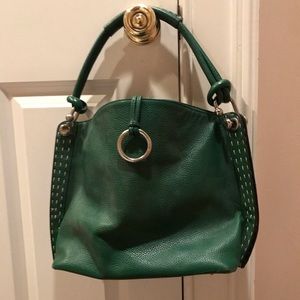 Kelly green BCBG leather bag